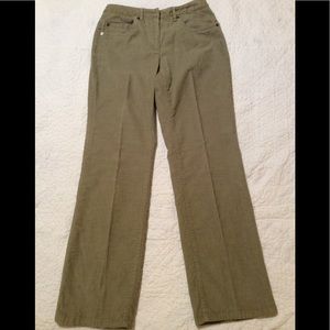 Talbots 2 Petite Corduroy Straight Leg Pants